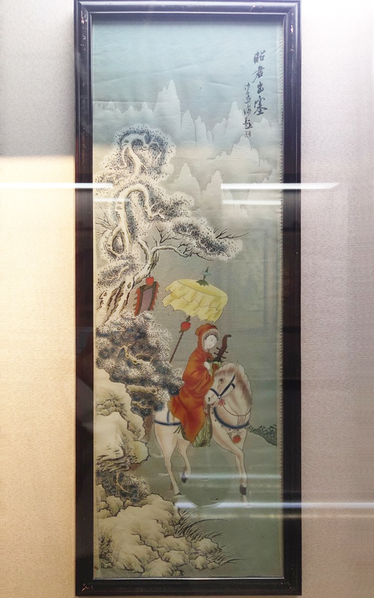 昭君出塞國(guó)畫(huà)作品